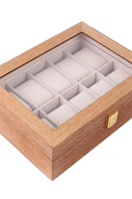 Coffret pour Montre en Bois - 10 emplacements