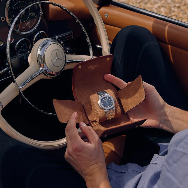 Étui Rolex en Cuir - Marron