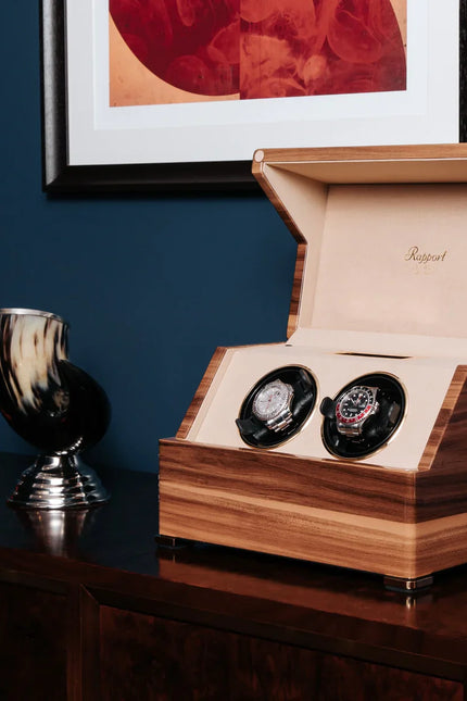 Remontoir 2 Montres - Bois Caramel