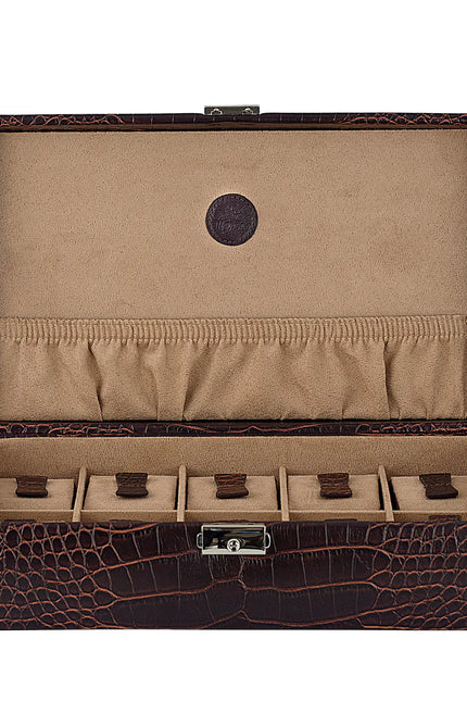 Boîte à Montre pour Homme - Cuir Marron Vintage