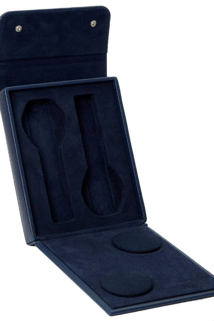 Étui pour 2 Montres en Cuir - Navy