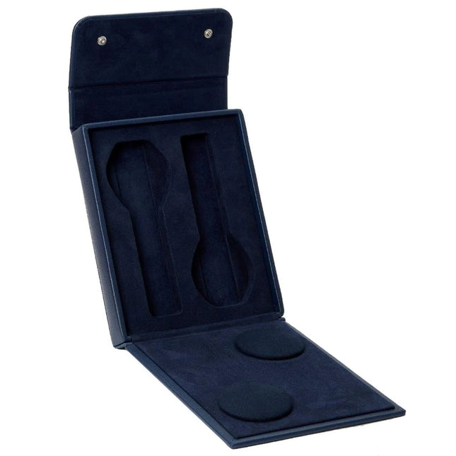 Étui pour 2 Montres en Cuir - Navy