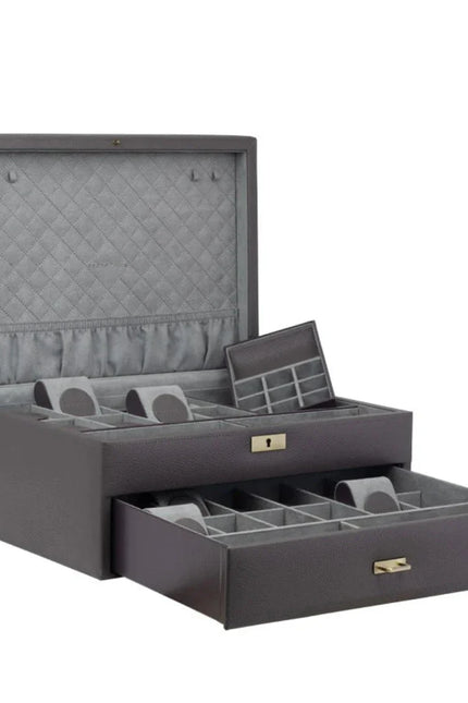 Boîte pour 20 Montres Grise - Royaume de la Boîte
