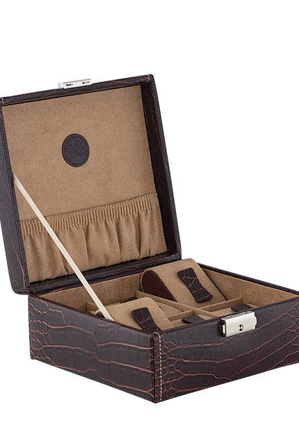 Boîte à Montre pour Homme - Cuir Marron Vintage