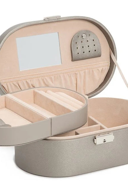 Boîte à Bijoux avec Miroir Grise - Royaume de la Boîte