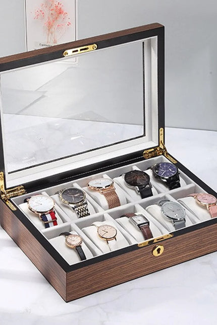 Coffret à Montre en Bois précieux - Noyer