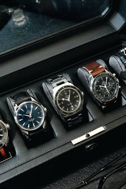 Coffret 5 Montres en Cuir - Gris