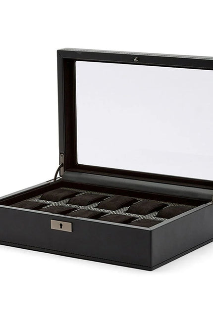 Boîte de Rangement à Montre de Luxe - Métal Argenté