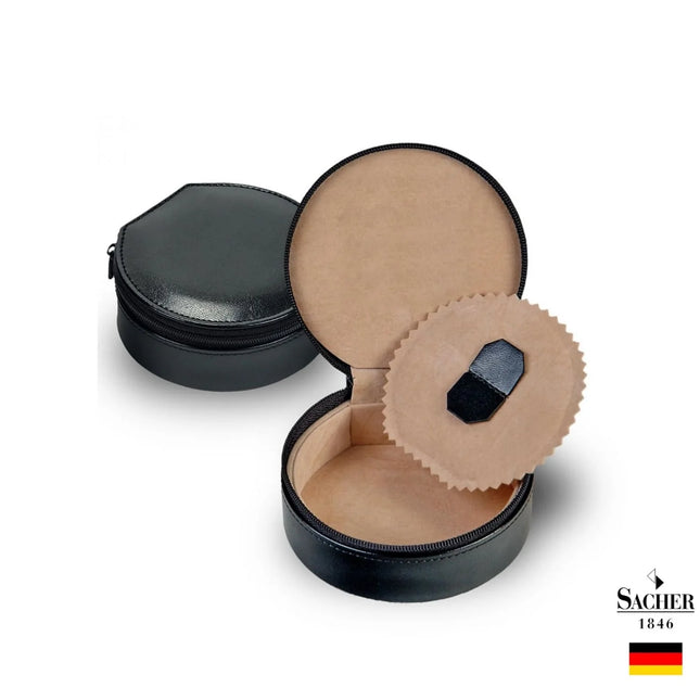 Mini Boîte à Bijoux Ronde - Noir