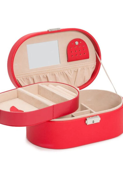 Boîte à Bijoux avec Petits Compartiments - Rouge