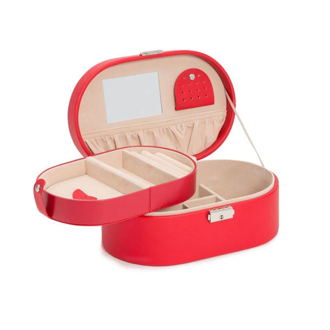 Boîte à Bijoux avec Petits Compartiments - Rouge