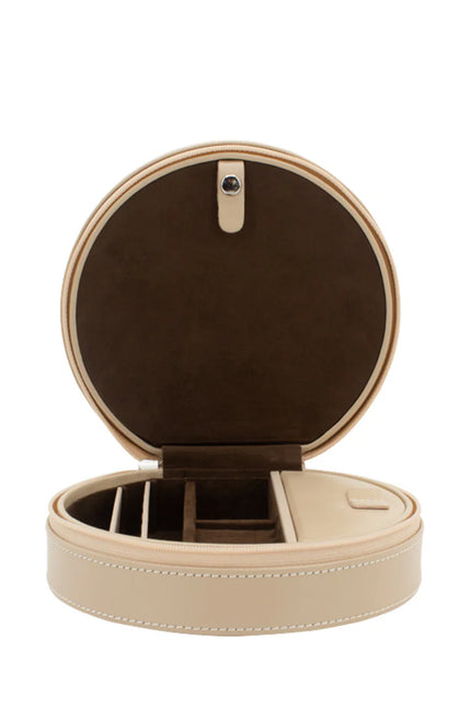 Boîte à Bijoux de Voyage Crème - Royaume de la Boîte