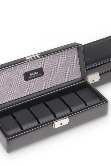 Coffret à Montre pour Homme en Cuir - Motif Rayé