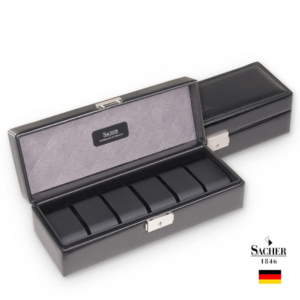 Coffret à Montre pour Homme en Cuir - Motif Rayé