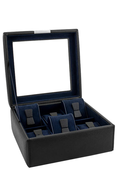 Boîte à Montre Bleu Marine Design - Royaume de la Boîte
