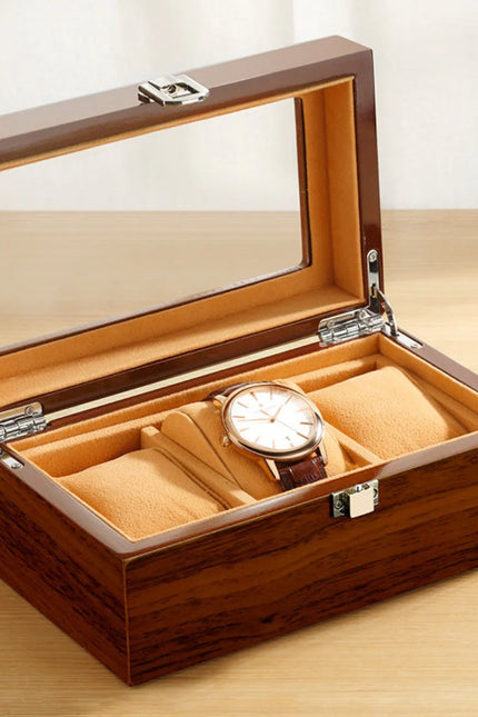 Coffret de Rangement à Montre en Bois