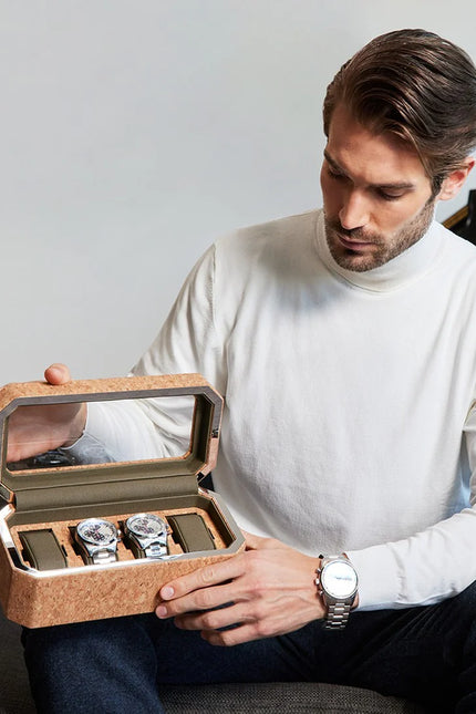 Boîte à Montre pour Homme Marron - Liège