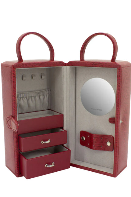 Boîte de Transport pour Bijoux - Rouge