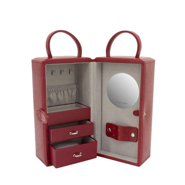 Boîte de Transport pour Bijoux - Rouge