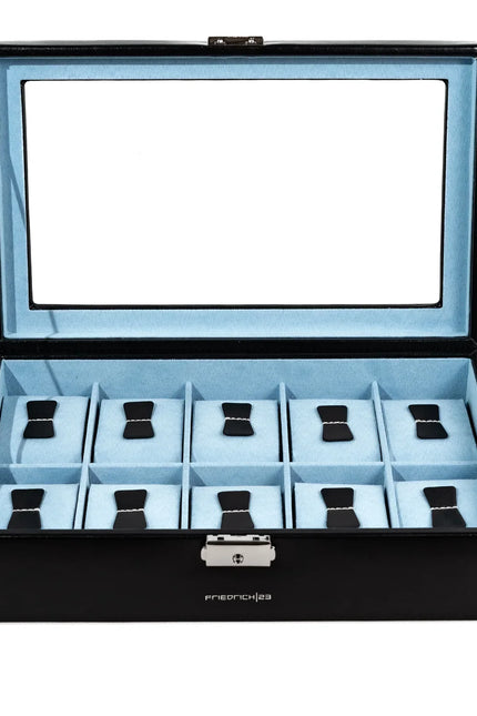 Boîte de Coffret à Montre - Intérieur Bleu Clair