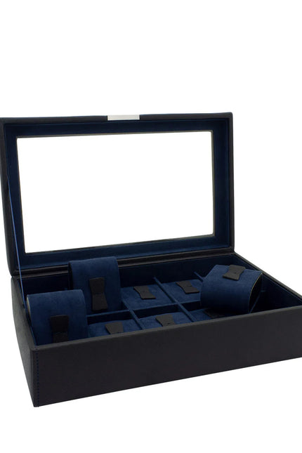 Boîte à Montre Homme Design - Bleu Marine