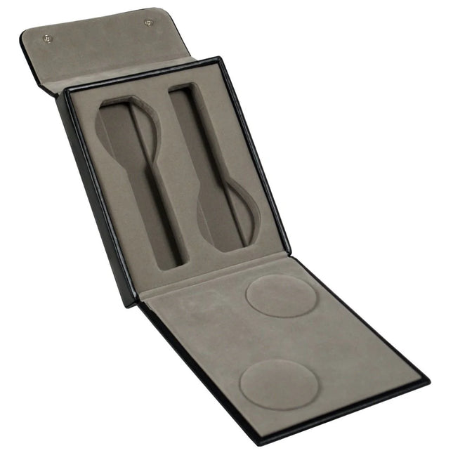 Étui pour 2 Montres en Cuir - Gris