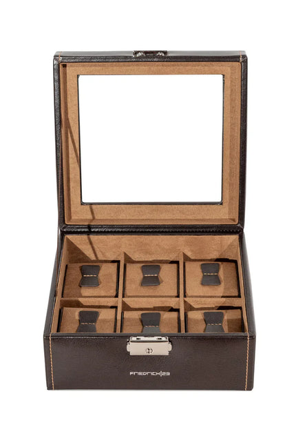 Coffret  Montres en Cuir Marron - Royaume de la Boîte