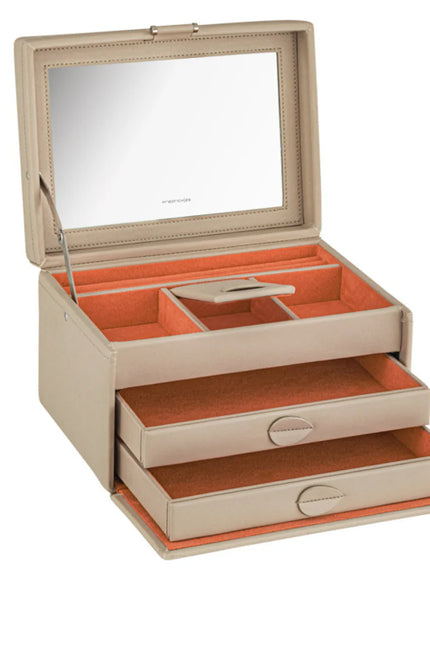 Coffret à Bijoux Beige Tendance - Royaume de la Boîte