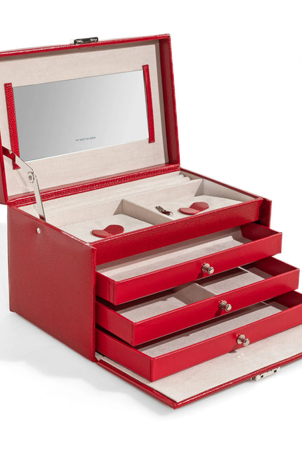 Coffret à Bijoux Chic - Rouge