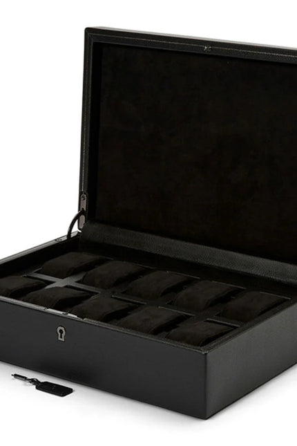 Coffret de Rangement à Montre de Luxe en Noir - Royaume de la Boîte