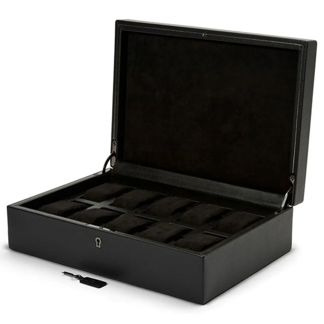 Coffret de Rangement à Montre de Luxe en Noir - Royaume de la Boîte