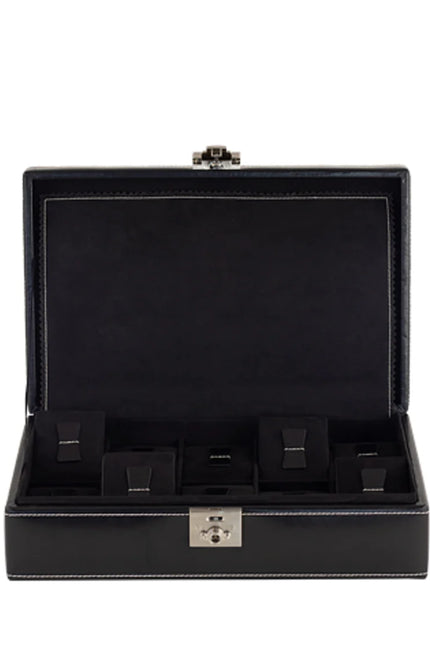 Ecrin pour 10 Montres Noir en Cuir - Royaume de la Boîte