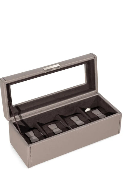 Ecrin pour 4 Montres en Gris - Royaume de la Boîte