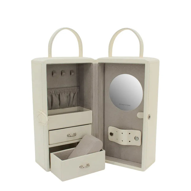 Coffret à Bijoux pour Femme de Voyage - Blanc