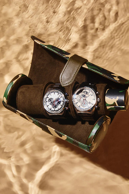 Étui à Montre de Voyage - Vert Militaire