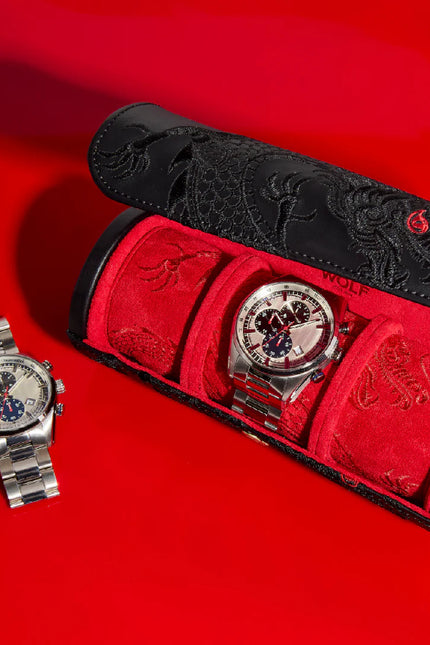 Étui à Montre en Cuir - Rouge