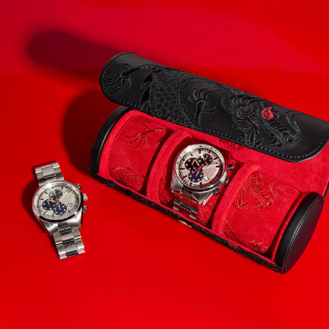 Étui à Montre en Cuir - Rouge