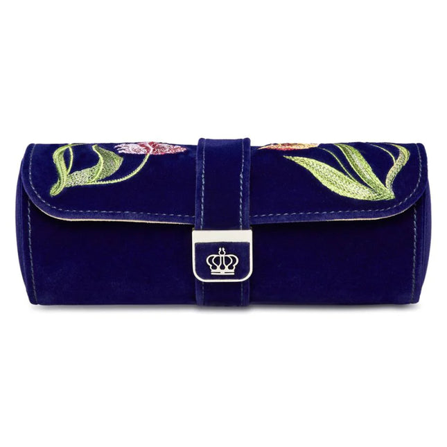 Étui à Montre Pour Femme - Bleu Fleuri