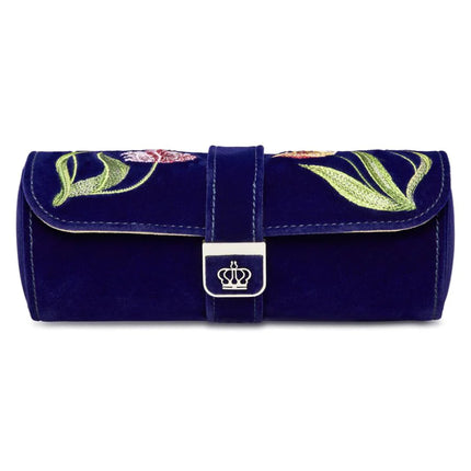 Étui à Montre Pour Femme - Bleu Fleuri