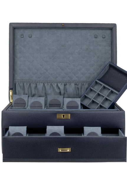 Boîte Pour 20 Montres - Cuir Pleine Fleur