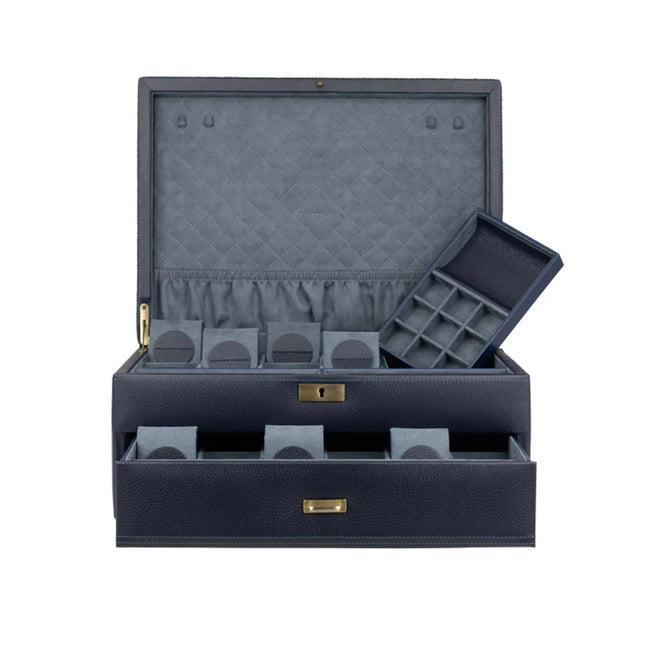 Boîte Pour 20 Montres - Cuir Pleine Fleur