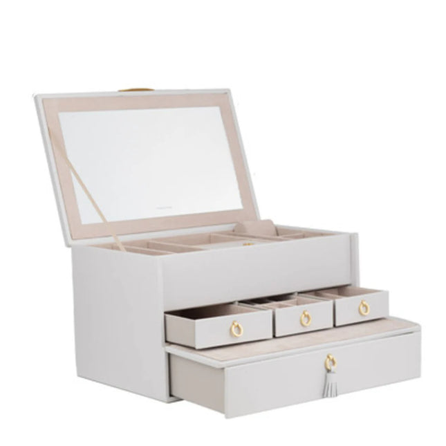 Grande Boîte à Bijoux pour Femme - Grise