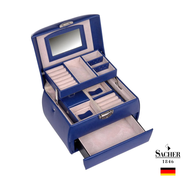 Boîte à Bijoux pour Fille Bleu Nuit