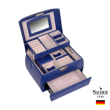 Boîte à Bijoux pour Fille Bleu Nuit