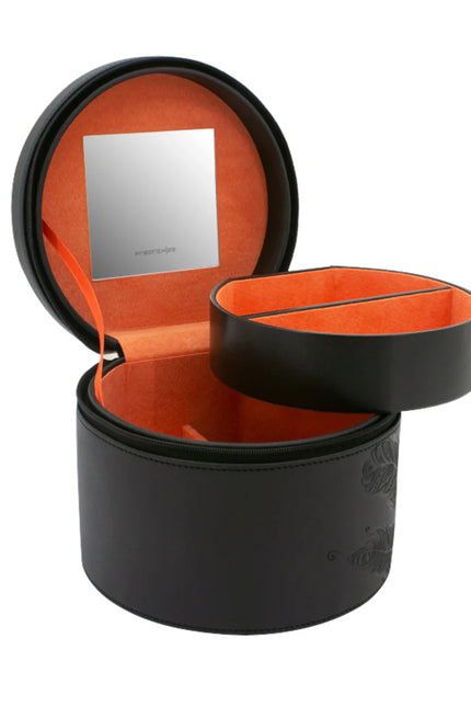Boîte à Bijoux Ronde Noir - Style Bohème