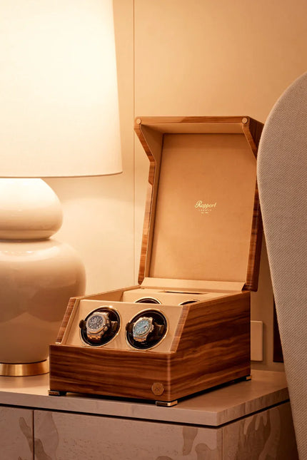 Remontoir 4 Montres - Bois Caramel