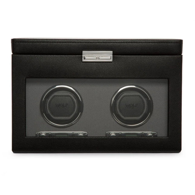 Remontoir Automatique 2 Montres - Noir Profond