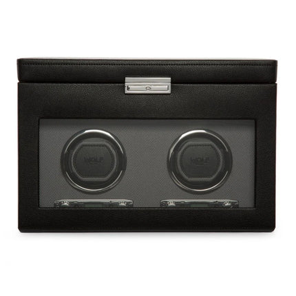 Remontoir Automatique 2 Montres - Noir Profond