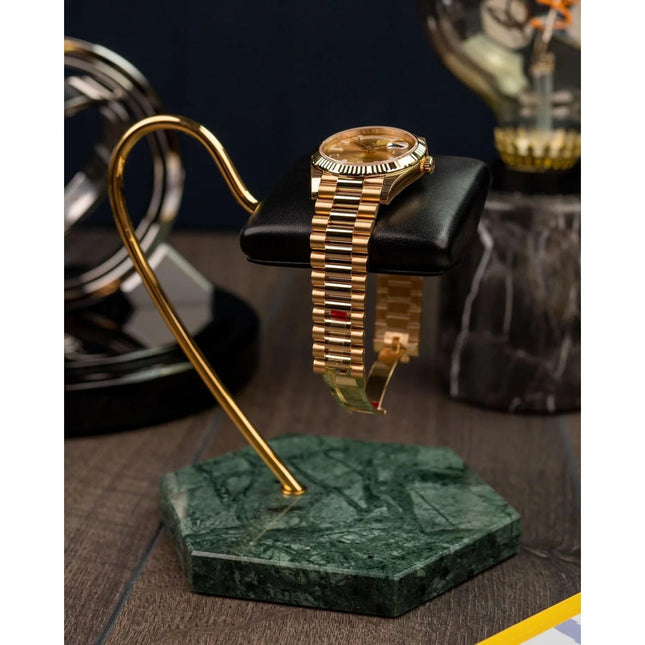 Porte Montre pour Homme - Marbre Vert